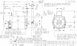 C1092 Marathon 2 Hp 2-Compartment Jet Pump Motor 3600 RPM 115/230V ODP 56J Frame (no Base) -Motor Warehouse Store 1092 line 76615.1604953482
