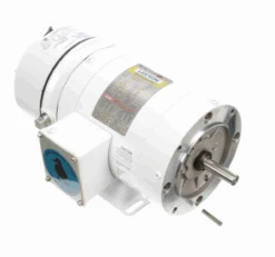 116466.00 Leeson White Duck 1/3 Hp 1800 RPM 208-230/460V 3-Phase 56C Frame TENV (base) Brake Motor