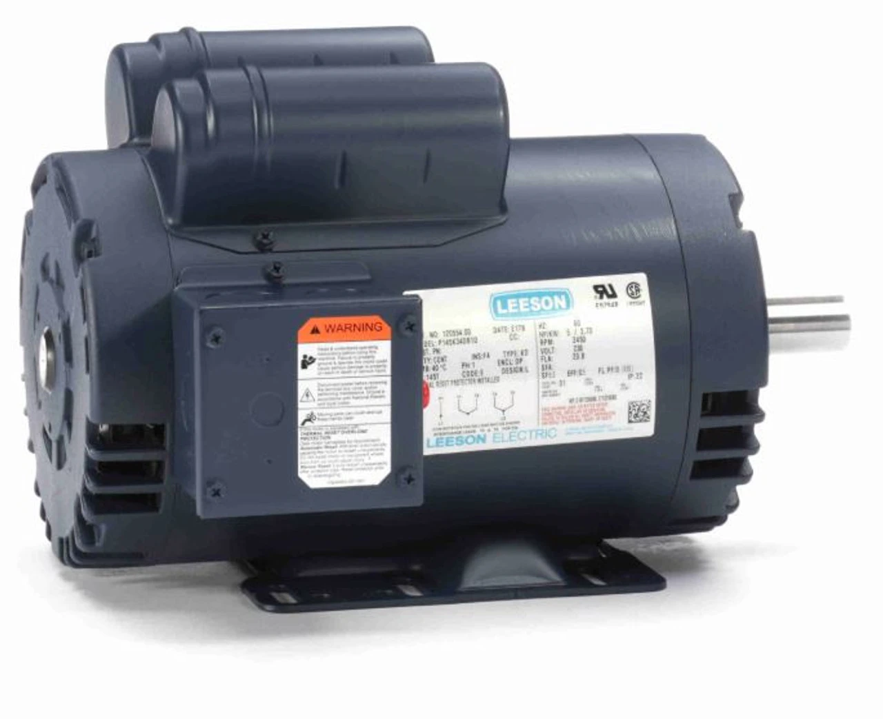 120554.00 Leeson | 5 Hp 3450 RPM 145T 230V Air Compressor Motor 2 120554.00 Leeson | 5 Hp 3450 RPM 145T 230V Air Compressor Motor - Image 2