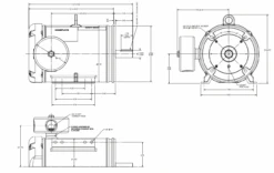 132648.00 Leeson Extreme Duck 5 Hp 3600 RPM 230/460V 3-Phase 184TC Frame TEFC (base) Motor -Motor Warehouse Store 1348 line 57908.1690396000