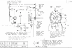 C1463A Marathon 3/4 Hp 2-Compartment Jet Pump Motor 3600 RPM 115/230V ODP 56J Frame (rigid Base) -Motor Warehouse Store 1463 line 30975.1605028090