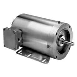 WDP5P2AC Nidec 5 Hp 1800 RPM 184TC Frame (Rigid Base) 208-230/460V TEFC 3-Phase Washdown Motor