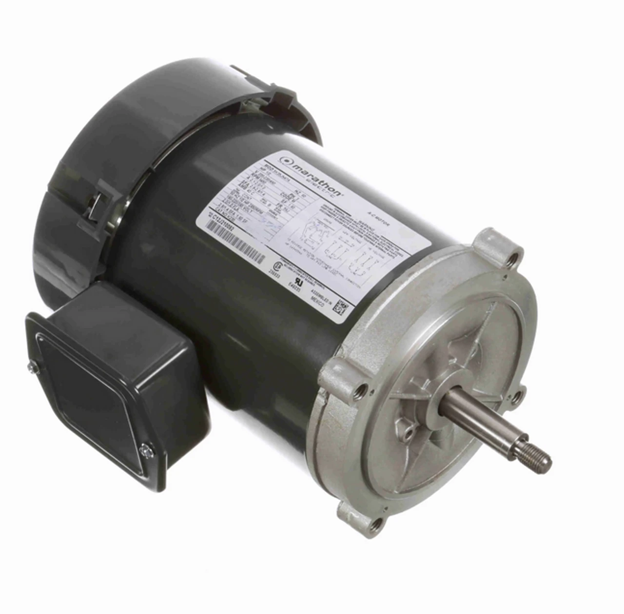 K230 Marathon 1/2 Hp 3-Phase Jet Pump Motor 3600 RPM 208-230/460V TEFC 56J Frame (no Base) 1 K230 Marathon 1/2 Hp 3-Phase Jet Pump Motor 3600 RPM 208-230/460V TEFC 56J Frame (no Base)