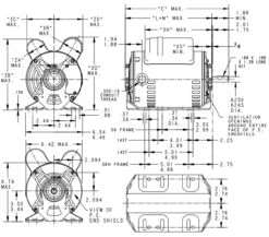 CG232 Marathon 3/4 Hp (1 Speed) 1115-230V 1200 RPM ODP 56 Frame Cap Start/Run Resilient Base Motor 7 CG232 Marathon 3/4 Hp (1 Speed) 1115-230V 1200 RPM ODP 56 Frame Cap Start/Run Resilient Base Motor -Motor Warehouse Store 232 line 37855.1632414208