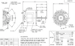X297 Marathon 1/3 Hp 208-230V 1075 RPM TEAO Shaft Down 48Z Frame Condenser Fan Motor -Motor Warehouse Store 297 line 95781.1625673715