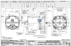 ET3230 US Motors 3 Hp ODP 3450 RPM 56Y 208-230V Hayward Replacement Pool Pump Motor