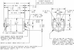 C332 Marathon 3/4 Hp Basic Jet Pump Motor 3600 RPM 115/230V ODP 56C Frame (no Base) -Motor Warehouse Store 332 line 97269.1605197059