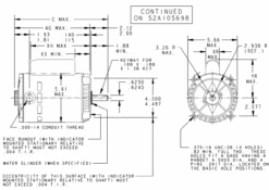 C334 Marathon 1 Hp Basic Jet Pump Motor 3600 RPM 115/208-230V ODP 56C Frame (no Base) -Motor Warehouse Store 334 line 60864.1605213776