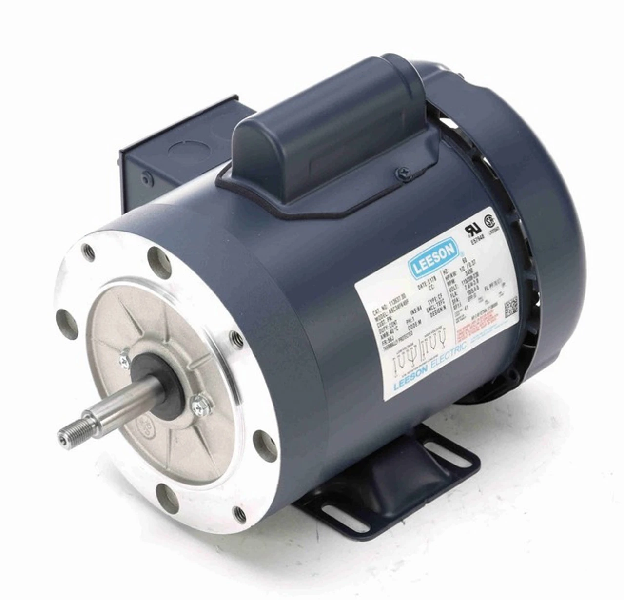 113637.00 Leeson 1/2 Hp 3600 RPM 115/208-230V 56J Frame (Rigid Base) TEFC 1-Phase Jet Pump Motor 2 113637.00 Leeson 1/2 Hp 3600 RPM 115/208-230V 56J Frame (Rigid Base) TEFC 1-Phase Jet Pump Motor - Image 2