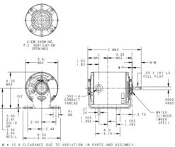 4381 Marathon 1/3 Hp (1 Speed) 115V 1800 RPM ODP 56Z Frame Resilient Base Blower Motor 7 4381 Marathon 1/3 Hp (1 Speed) 115V 1800 RPM ODP 56Z Frame Resilient Base Blower Motor -Motor Warehouse Store 4381 line 79355.1630077625