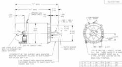 H439 Marathon 1/3 Hp 2-Compartment Jet Pump Motor 3600 RPM 115V ODP 56C Frame (no Base) -Motor Warehouse Store 439 line 79830.1604676751