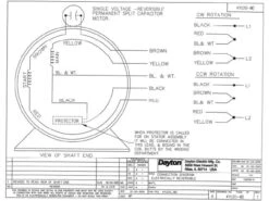 4YU20 Dayton 1/4 HP Direct Drive Blower Motor 860 RPM 115V 7 4YU20 Dayton 1/4 HP Direct Drive Blower Motor 860 RPM 115V -Motor Warehouse Store 4YU20wire 45131.1461692902
