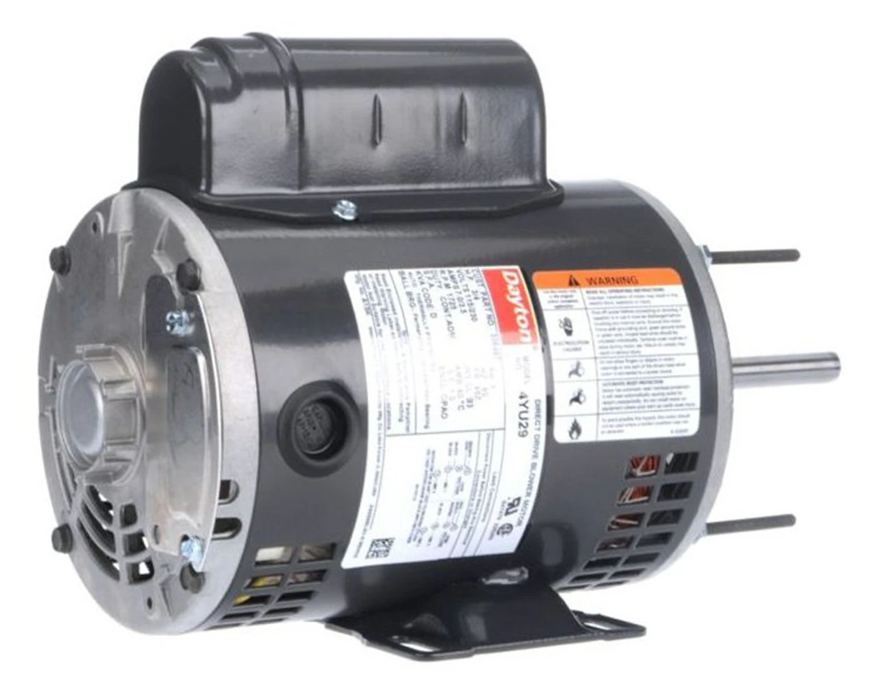 4YU29 Dayton 3/4 HP Direct Drive Blower Motor 1725 RPM 115/230V 2 4YU29 Dayton 3/4 HP Direct Drive Blower Motor 1725 RPM 115/230V - Image 2