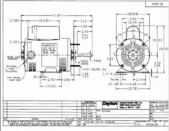 4YU29 Dayton 3/4 HP Direct Drive Blower Motor 1725 RPM 115/230V 6 4YU29 Dayton 3/4 HP Direct Drive Blower Motor 1725 RPM 115/230V -Motor Warehouse Store 4YU29DIM 60764.1462909302