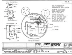 1.5 Hp Belt Drive Blower Cap Start Motor 1725 RPM 115/208-230V Dayton 4YU31 -Motor Warehouse Store 4YU31WIRE 17155.1463224601