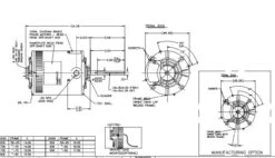 X501 Marathon 3/4 Hp 3-phase 200-230/460V 1075 RPM OPAO 56Y Frame Condenser Fan Motor -Motor Warehouse Store 501 line 35004.1626712532
