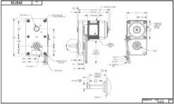 Dayton Model 52JE42 Gear Motor 18 RPM 1/150 Hp 115V With Brake -Motor Warehouse Store 52JE42 25444.1485697744