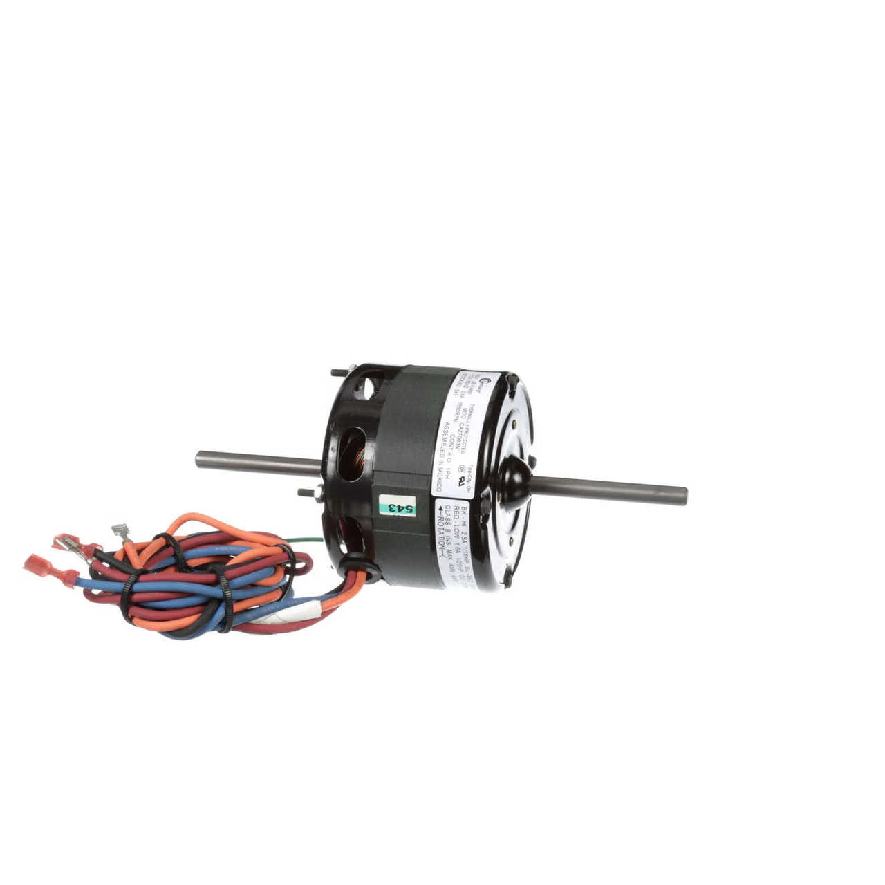 Model 543 Century 1/15 Hp 1550 RPM 1-Speed 4.4" Diameter 115 Volts Century # 543 1 Model 543 Century 1/15 Hp 1550 RPM 1-Speed 4.4" Diameter 115 Volts Century # 543