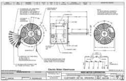 5463 Nidec | 3/4 Hp 1075 RPM 4-Speed 115V; 5.6" Blower Motor -Motor Warehouse Store 5463 dimensions 81193.1568468383