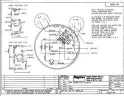 1.5 HP Direct Drive Blower Cap Start Motor 1725 RPM 115/208-230V Dayton 5BE60 -Motor Warehouse Store 5BE60WIRE 78485.1462993011