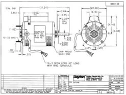 5BE64 Dayton 1/3 HP Direct Drive Blower Motor 1140 RPM 115V 6 5BE64 Dayton 1/3 HP Direct Drive Blower Motor 1140 RPM 115V -Motor Warehouse Store 5BE64dim 20428.1462368777