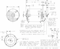 K751 Marathon 1 1/2 Hp 3-Phase Jet Pump Motor 1800 RPM 208-230/460V ODP 56J Frame (no Base) -Motor Warehouse Store 751 line 85809.1605804887