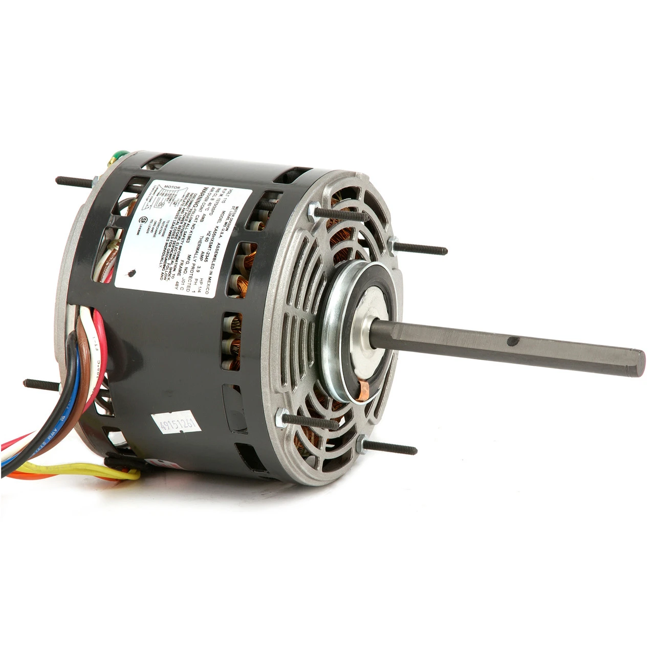 8947 Nidec | 3/4 Hp 1075 RPM 2-Speed 460V; 5.6" Blower Motor 1 8947 Nidec | 3/4 Hp 1075 RPM 2-Speed 460V; 5.6" Blower Motor