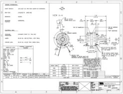 BL6423 Century 1/8 Hp 1050 RPM CW 5" Diameter 115V (Coleman) Electric Motor -Motor Warehouse Store BL6423 dims 32555.1605279543