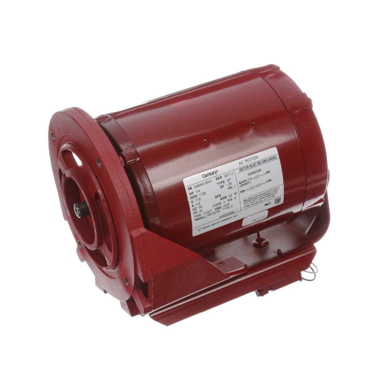 HW2024BL Century 1/4 Hp 1725 RPM 115V Hot Water Circulator Motor Century # HW2024BL 1 HW2024BL Century 1/4 Hp 1725 RPM 115V Hot Water Circulator Motor Century # HW2024BL