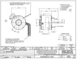 1469P Nidec | 1/15 Hp 1550 RPM 1-Speed 115/208-230V; 5.6" Blower Motor -Motor Warehouse Store Nidec 1469P Line 81479.1569943698