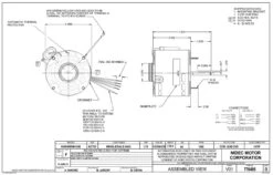 1470P Nidec | 1/10 Hp 1550 RPM 1-Speed 115/208-230V; 5.0" Blower Motor -Motor Warehouse Store Nidec 1470P Line 36110.1569943995