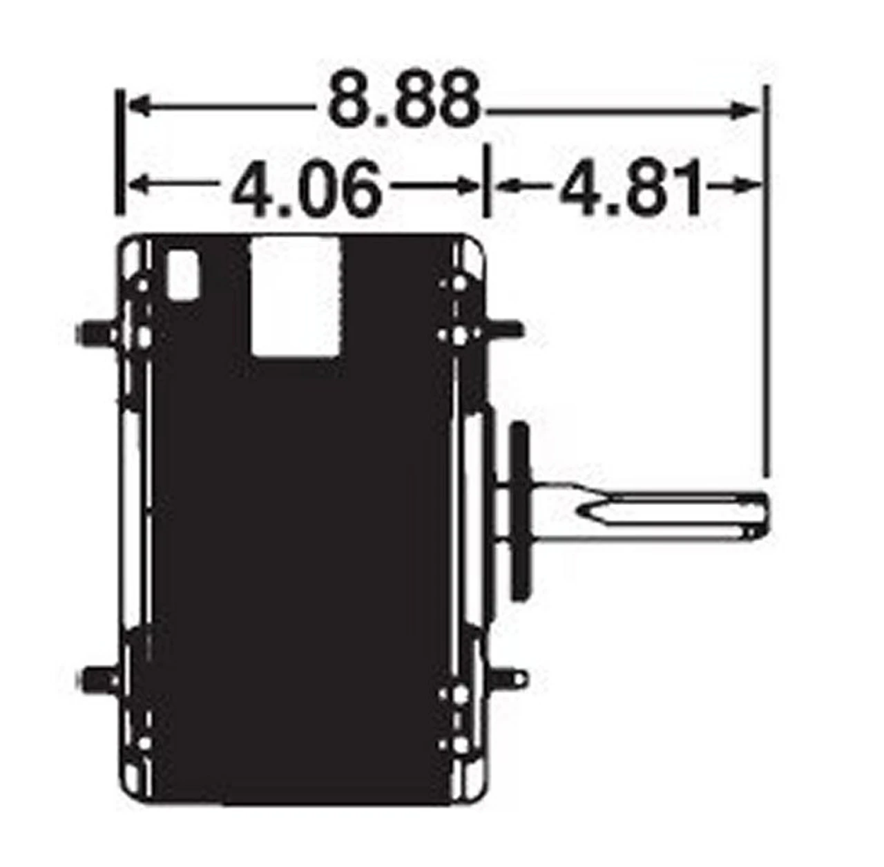 9735 Nidec | 1/8 Hp 825 RPM 2-Speed 208-230V; 5.6" Condenser Motor 2 9735 Nidec | 1/8 Hp 825 RPM 2-Speed 208-230V; 5.6" Condenser Motor - Image 2