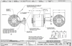 LX7930 Nidec | 3/4 Hp 1075 RPM 3-Speed 460V; 5.6" Blower Motor -Motor Warehouse Store Nidec LX7930 Line 10533.1568401140