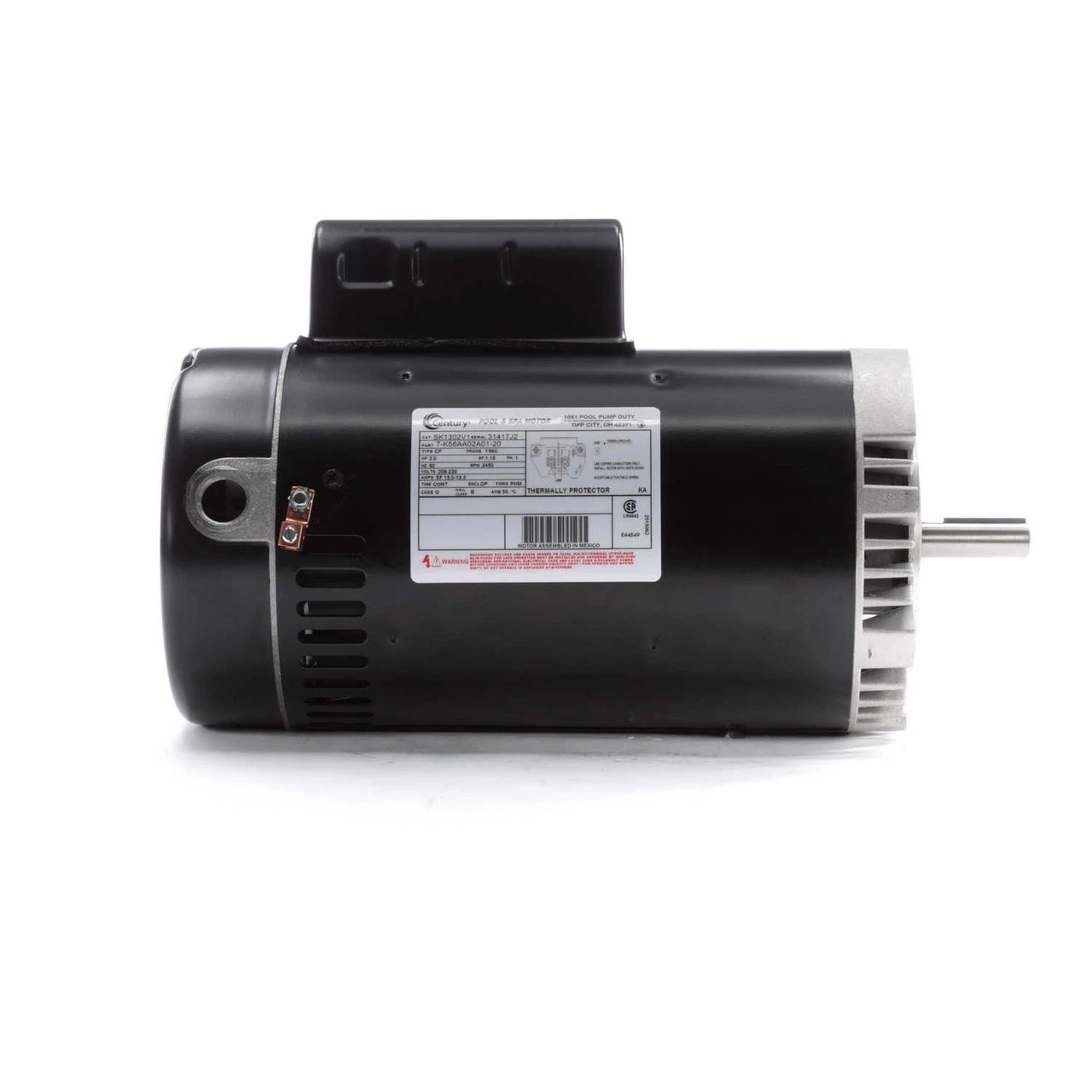 SK1302V1 Century 3 Hp 3450 RPM 56C Frame 230V Swimming Pool - Jet Pump Motor 2 SK1302V1 Century 3 Hp 3450 RPM 56C Frame 230V Swimming Pool - Jet Pump Motor - Image 2